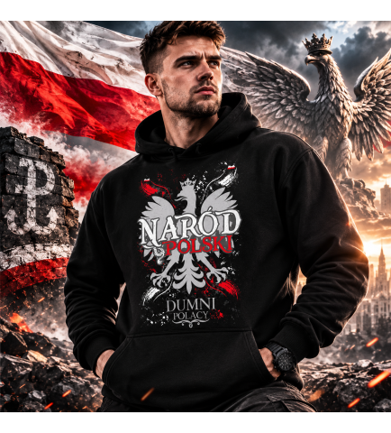 BLUZA Z KAPTUREM NARÓD POLSKI